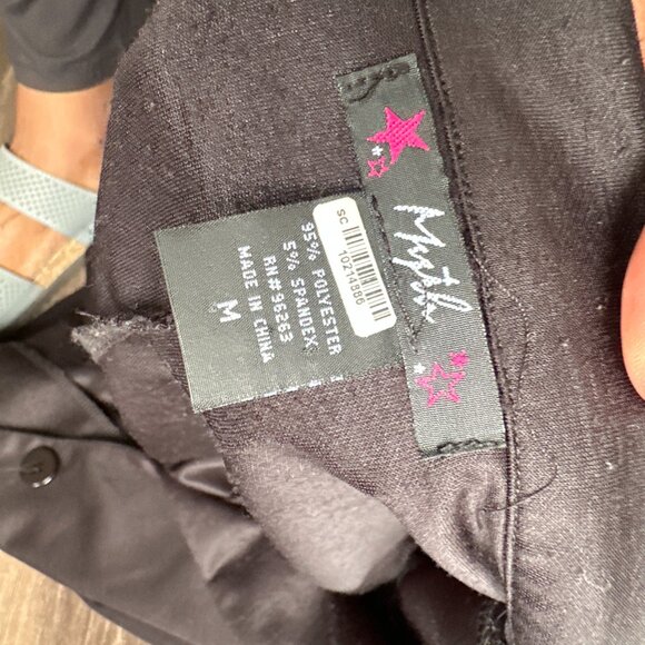 Myth Black Satin Blazer - Women's Size M - Single Button Tailored Jacket - Picture 3 of 3